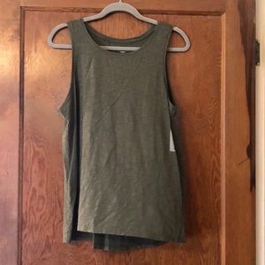 Olive green tank top